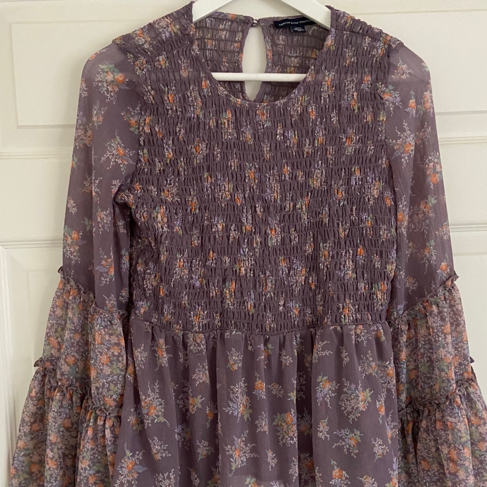 American Eagle Outfitters Baby Doll Floral Top